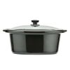 6 Quart Oval Slow Cooker, Stainless Steel Finish, Glass Lid, Model