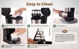 Drip Coffee Maker 12 Cup, Anti-Drip Coffee Machine, Auto Keep Warm Function