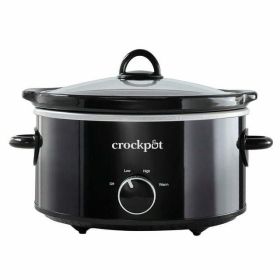 4-Quart Classic Slow Cooker, Black (Color: Black)